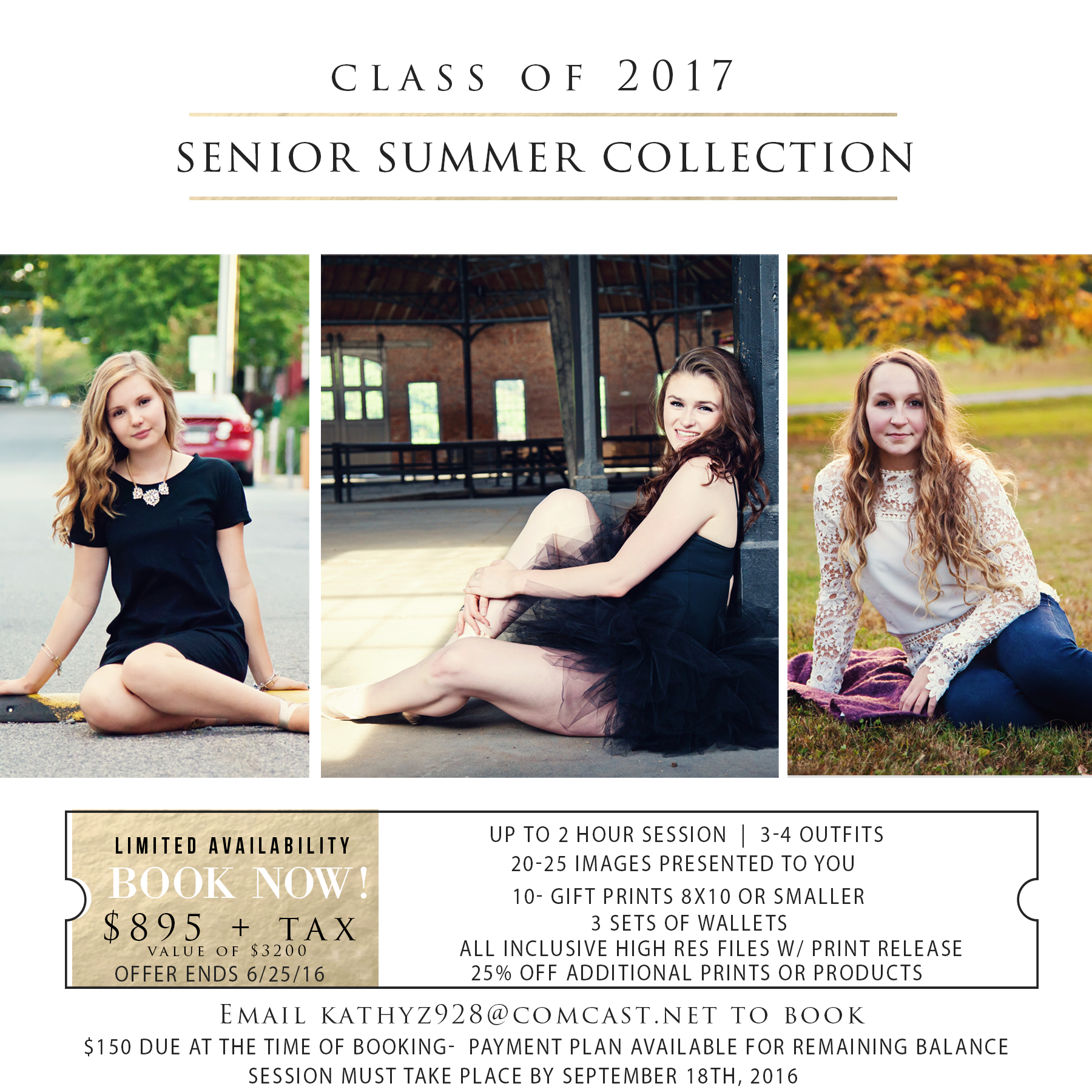 Class of 2017 Senior Summer Collection~ NOW BOOKING